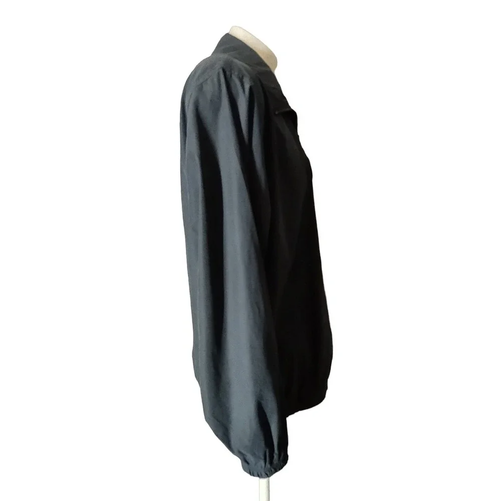 Weatherproof Jacket Men's Large Paris Las Vegas Windbreaker Black Norm Core Y2K